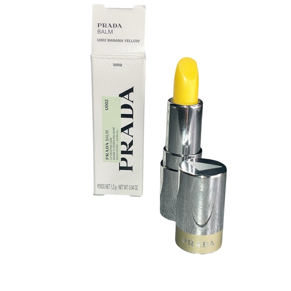 Prada Mini Lip Balm banana yellow